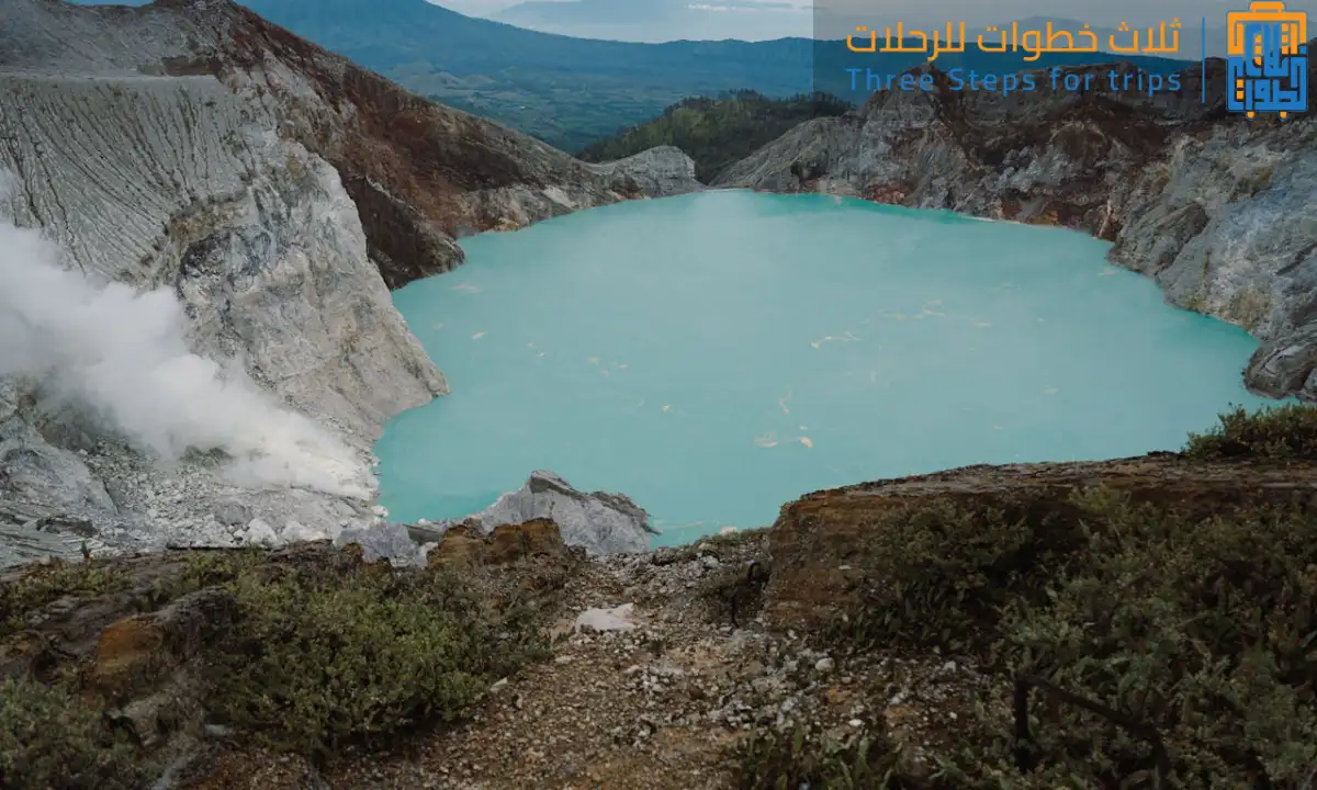 بحيرات في قلب الجبال - جبل اندونيسيا -ثلاث خطوات للرحلات