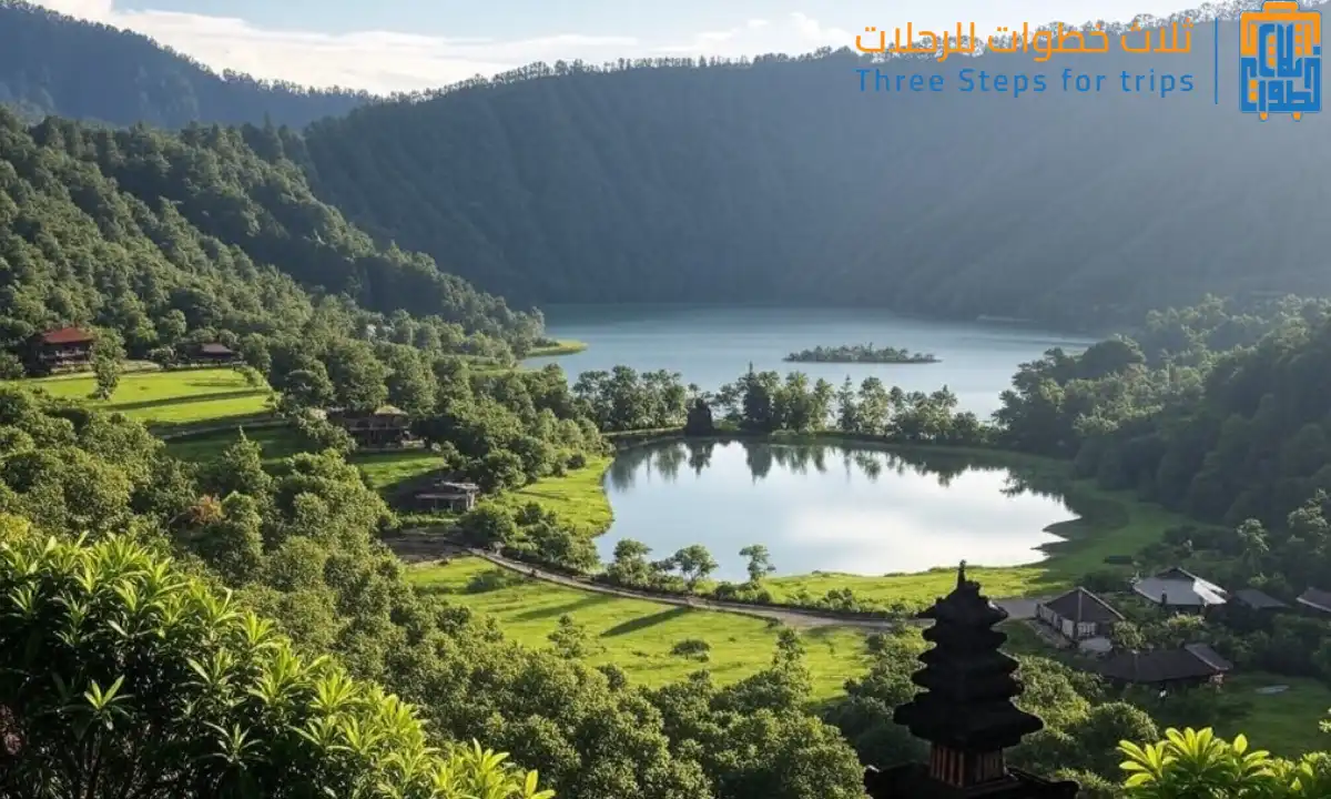 بحيرات بيدقول بالي في اندونيسيا بحيرة براتان وبويان 